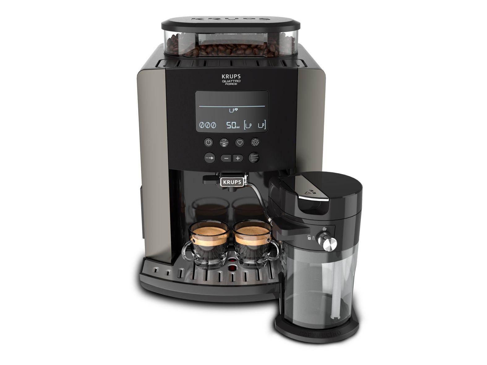 Máquina de Café Expresso Automática KRUPS EA819E10 (Grãos de café - 1450 W - 15 bar - Preto) — miniatura 3