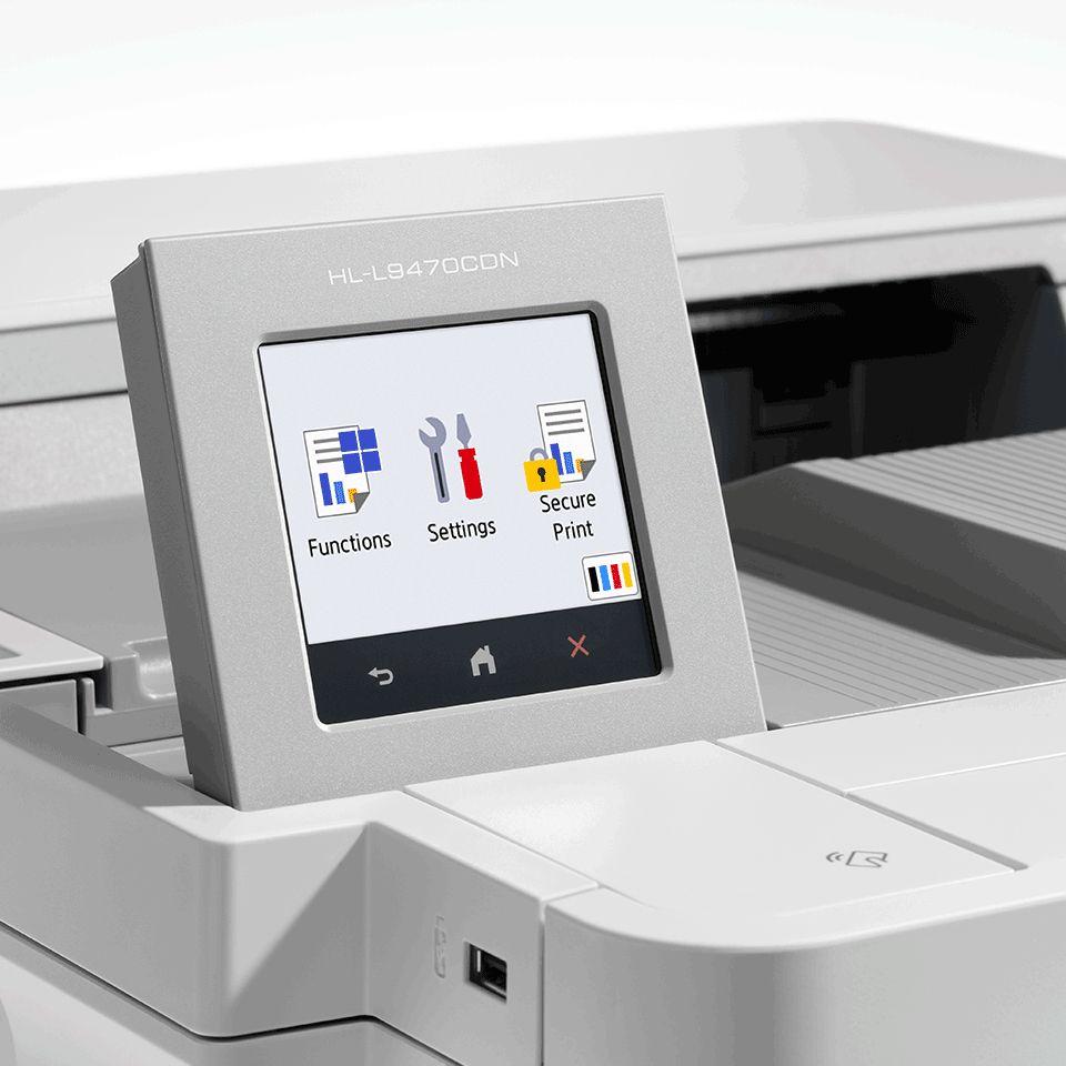Impressora Laser BROTHER HL-L9470CDN (A4 - 620 folhas - USB Type-A / USB Type-B - Branco), miniatura 2