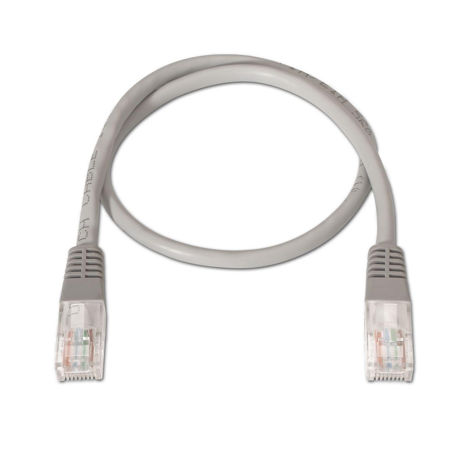 Cabo de Rede AISENS A135-0267 (2 m - Cat6 - RJ-45 - Cinzento) — miniatura 2