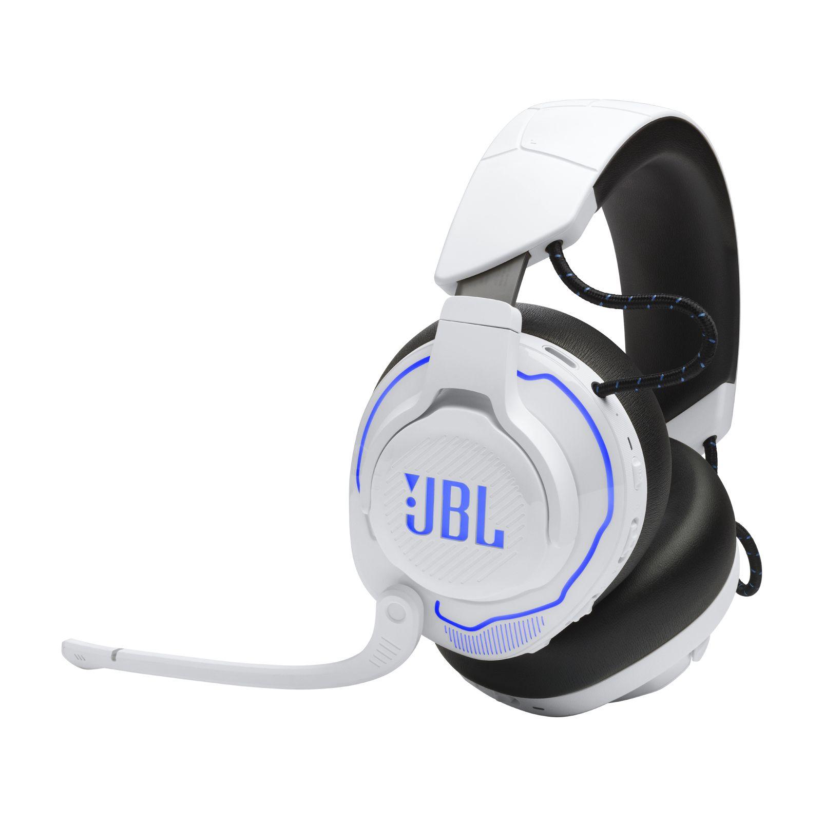 Headset Gaming JBL Quantum 910P (Binaural - Com fios e sem fios - Circum-aural - Azul/Branco)
