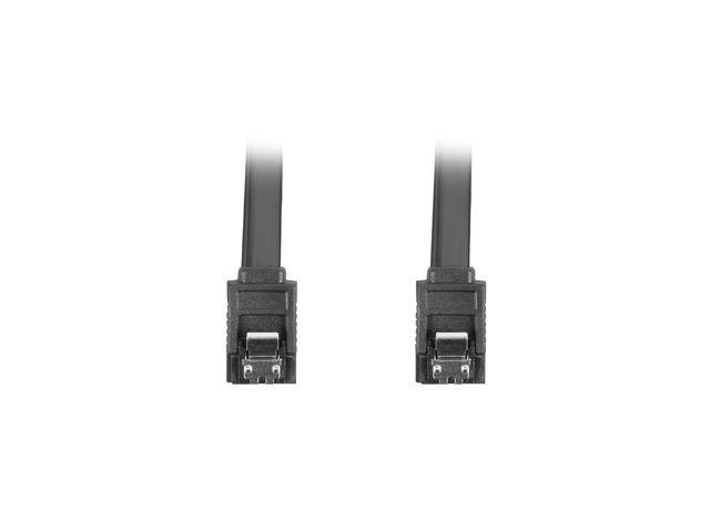 Cabo SATA III LANBERG CA-SASA-14CU-0050-BK (6 Gbit/s - 0,5 m - Preto)