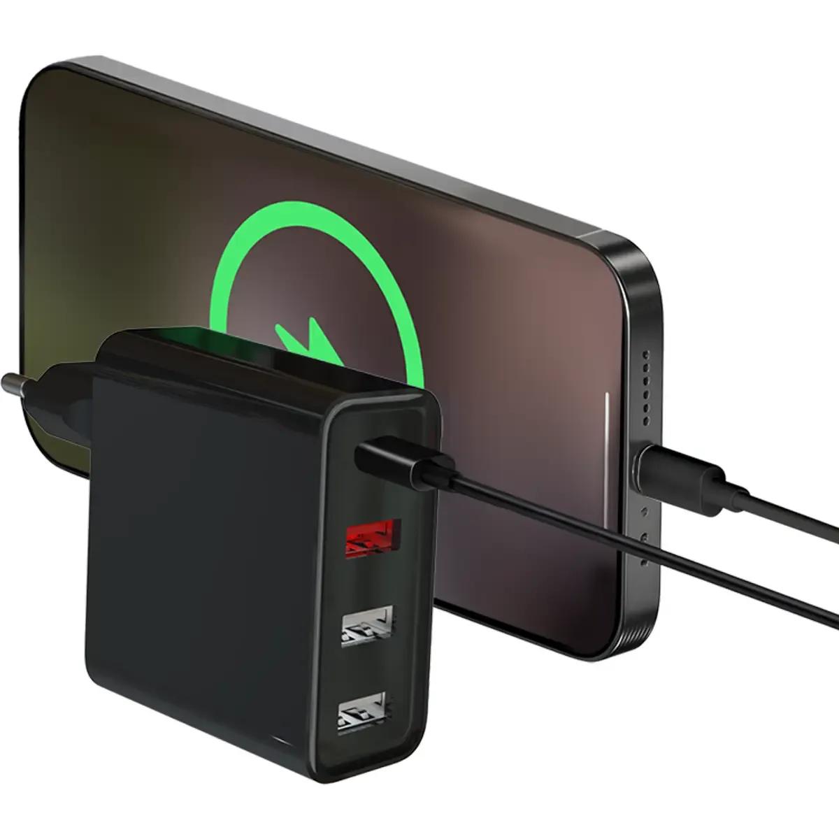 Carregador USB LOGILINK PA0377 (48 W - PD 3.0 - Quick Charge 3.0 - Preto), miniatura 2