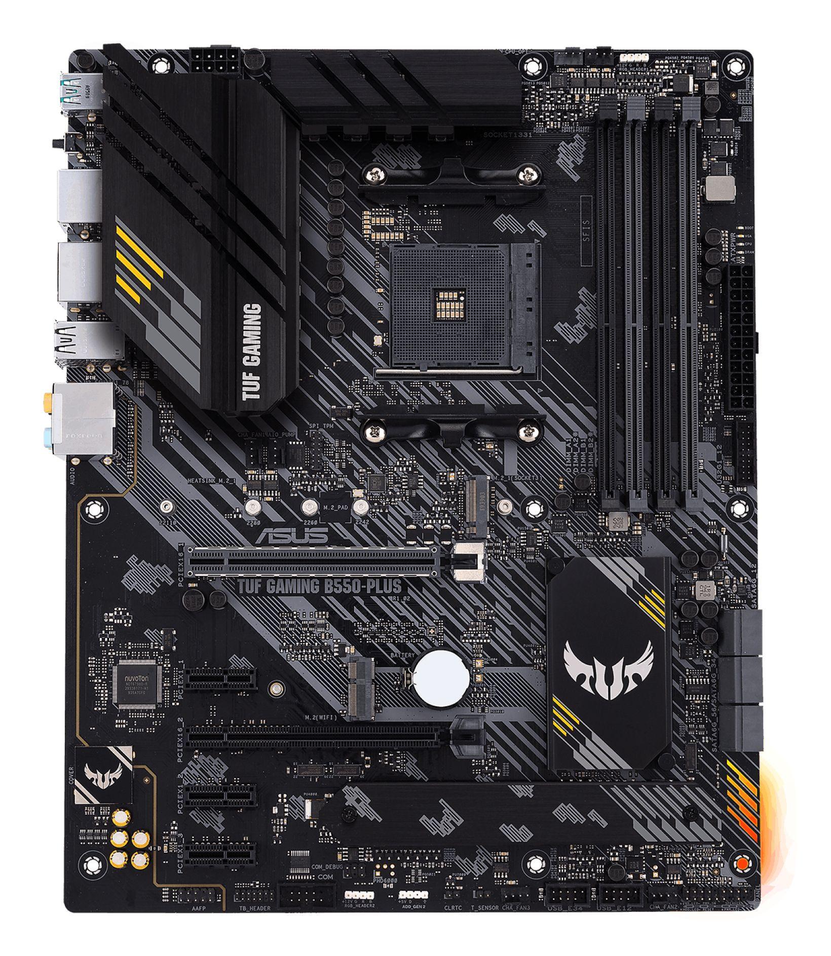 Motherboard ASUS TUF Gaming B550-PLUS (AM4 - AMD Ryzen 3000 Series - ATX - Preto)