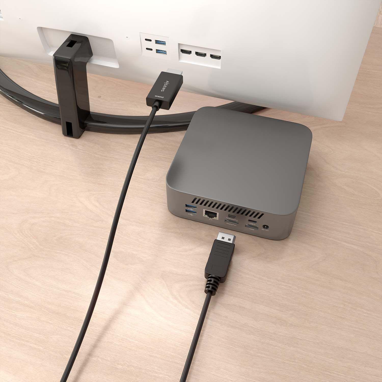 Cabo Conversor AISENS A125-0892 (1 m - HDMI Type A - Preto) — miniatura 5