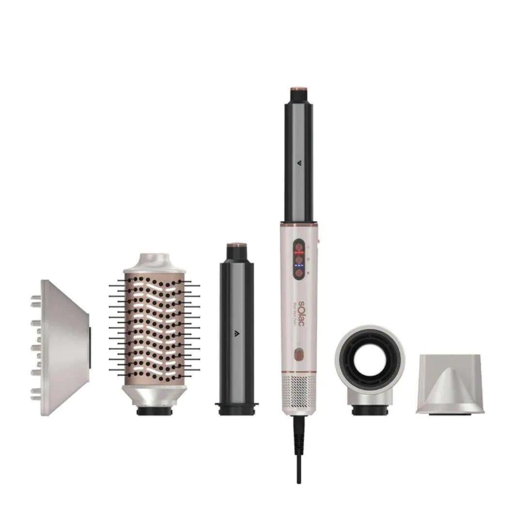 Modelador de Cabelo SOLAC MD7406 (1400 W - 6 Acessórios - Iões)