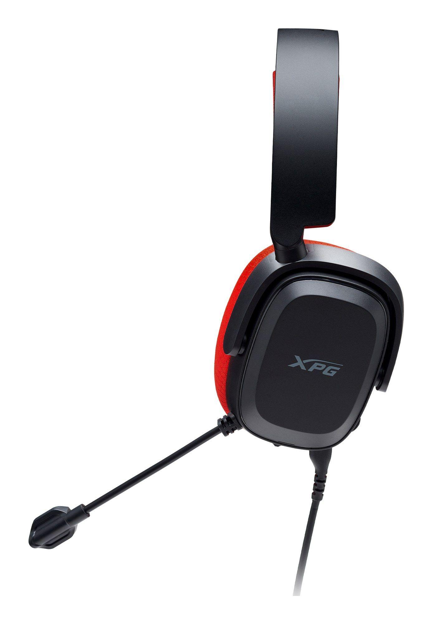 Headset Gaming XPG PRECOG STUDIO (Binaural - Com fios - Circum-aural - Preto e Vermelho) — miniatura 2