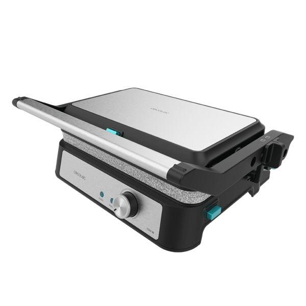 Grelhador Elétrico CECOTEC Rock'nGrill 1500 Take&Clean Stone (Preto e Inox)
