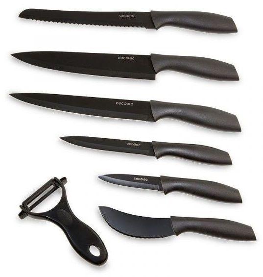 Conjunto de Facas CECOTEC Titanium (Aço inoxidável - Preto) — miniatura 2