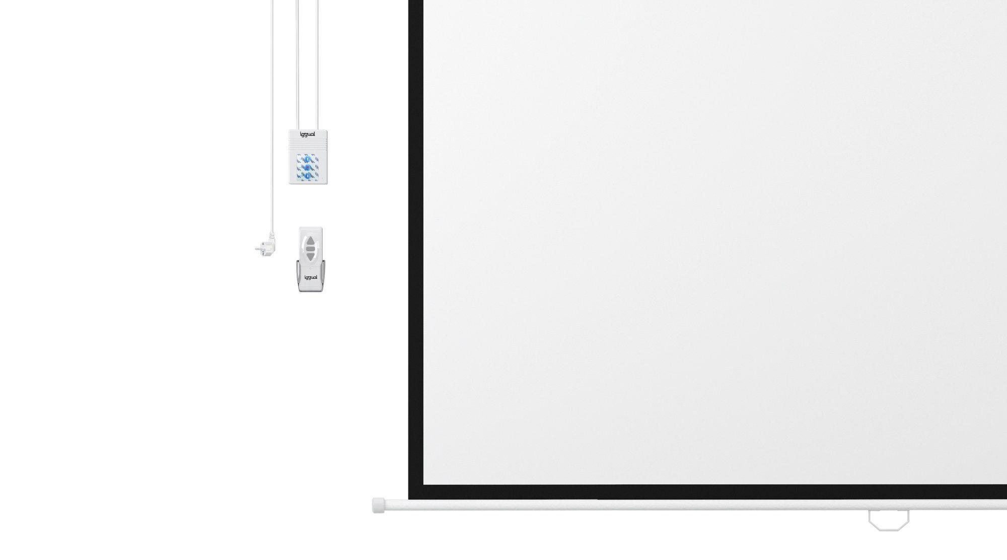 Ecrã de Projeção Elétrico IGGUAL PSIPS184 (2,03 m - 80" - Preto e Branco) — miniatura 10