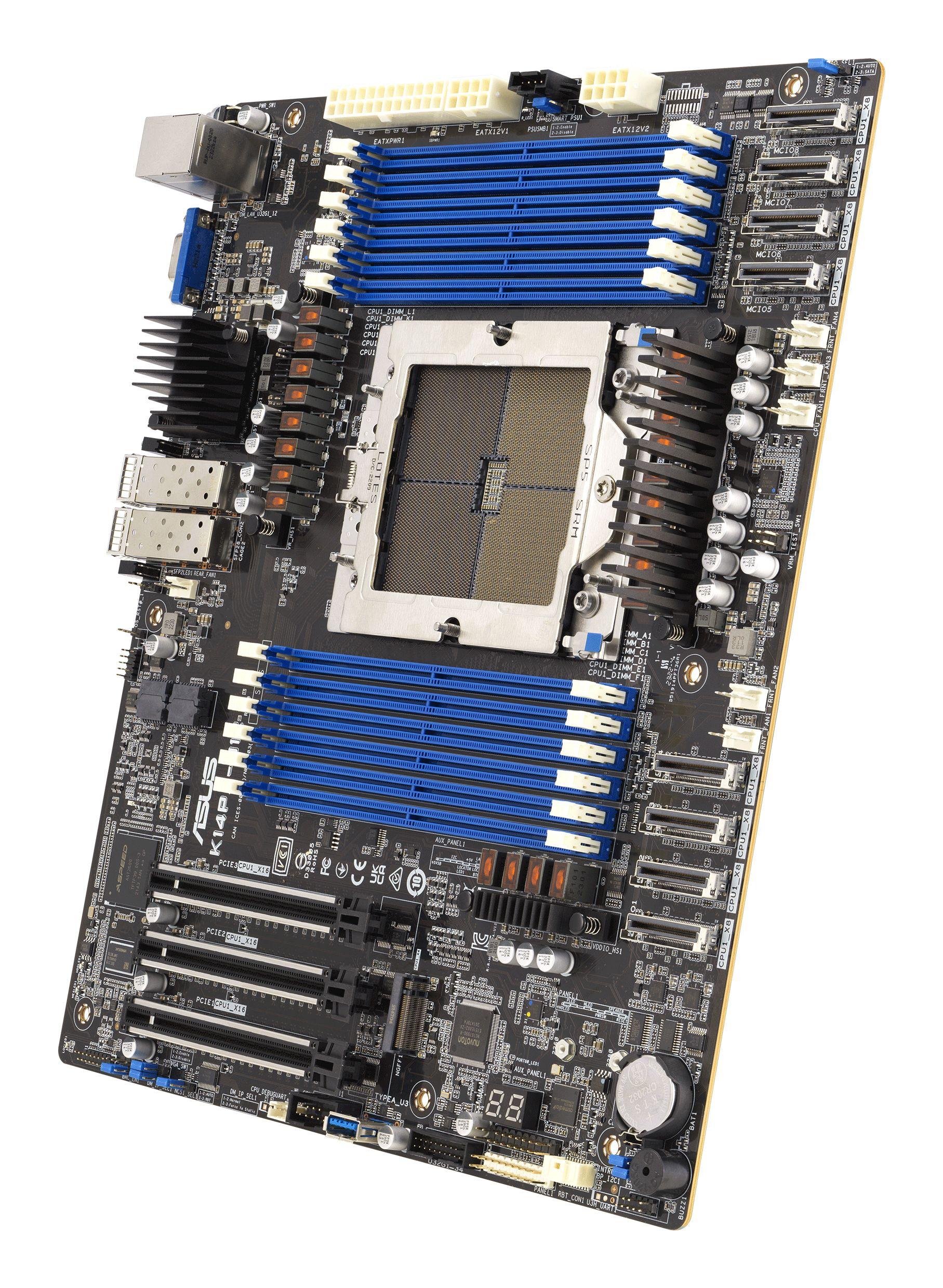 Motherboard ASUS K14PA-U12/ASMB11 (SP5 - AMD EPYC 9004 - SSI CEB), miniatura 3