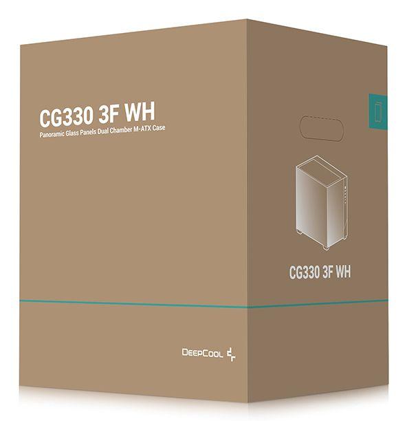 Caixa PC DEEPCOOL CG330 3F WH (Mini-ITX, Micro-ATX, BTF - Torre - ABS, SPCC, vidro temperado - Branco) — miniatura 10