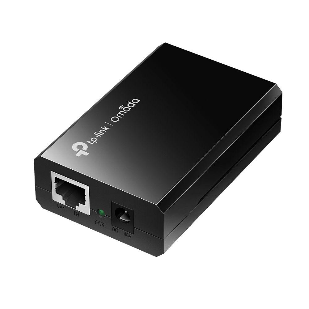 Injetor PoE TP-LINK TL-POE150S (1 unidade - 10, 100, 1000 Mbit/s - Preto)