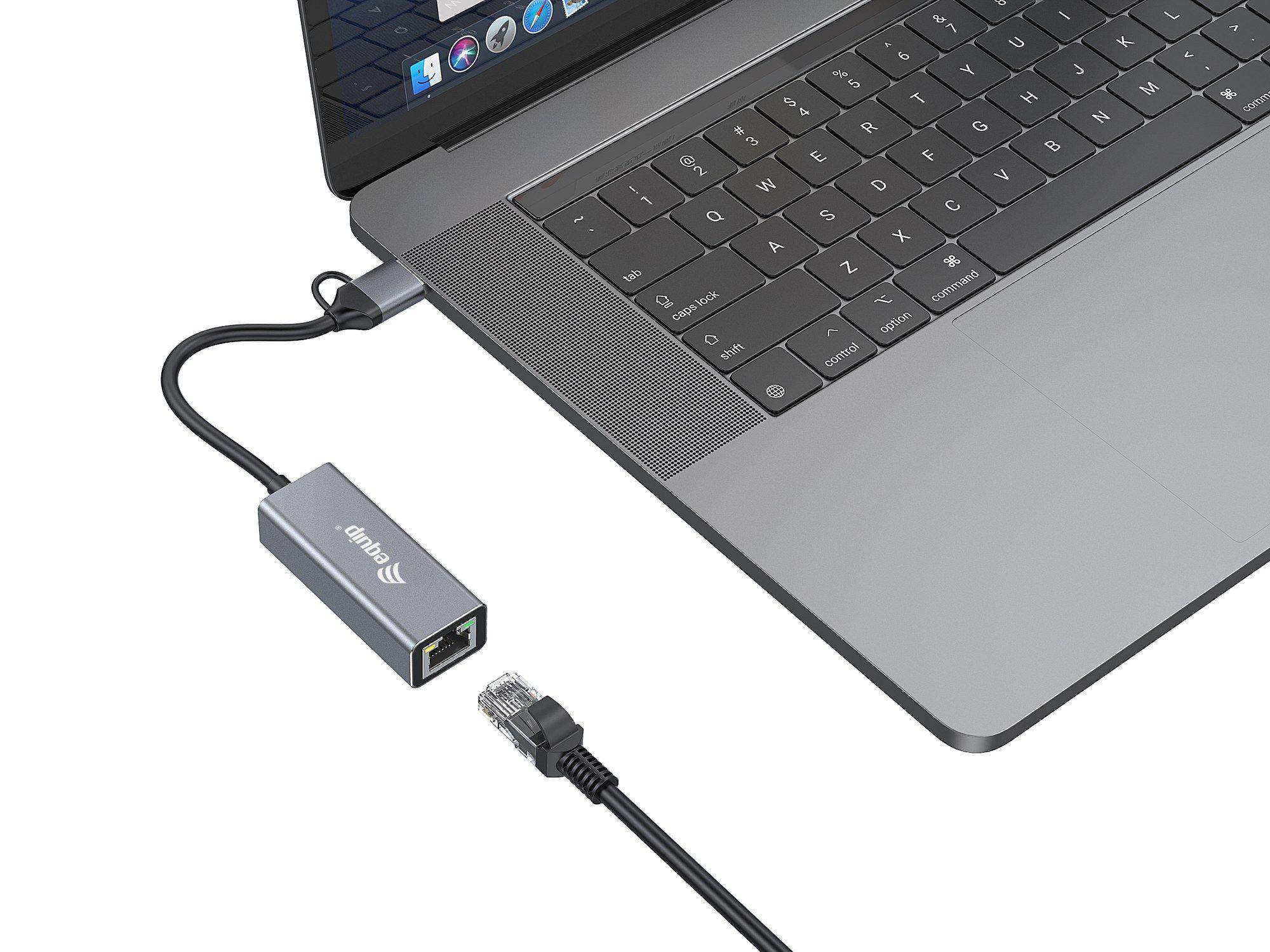 Adaptador USB Ethernet EQUIP 133495 EQP852 (2,5 Gbit/s - Cinzento) — miniatura 4