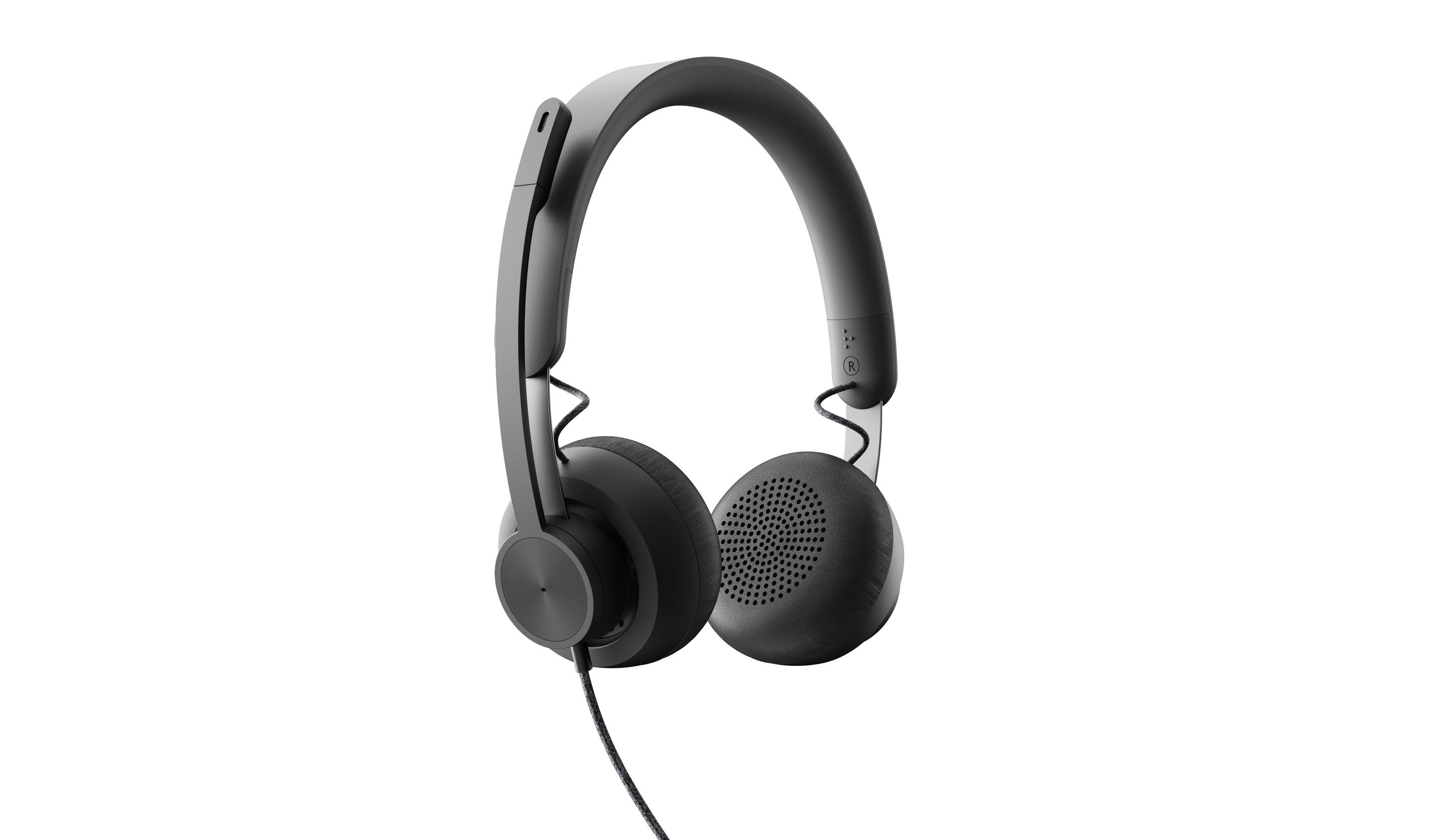 Headset LOGITECH Zone Wired Teams (Binaural - Com fios - Supra-aural - Grafite) — miniatura 4