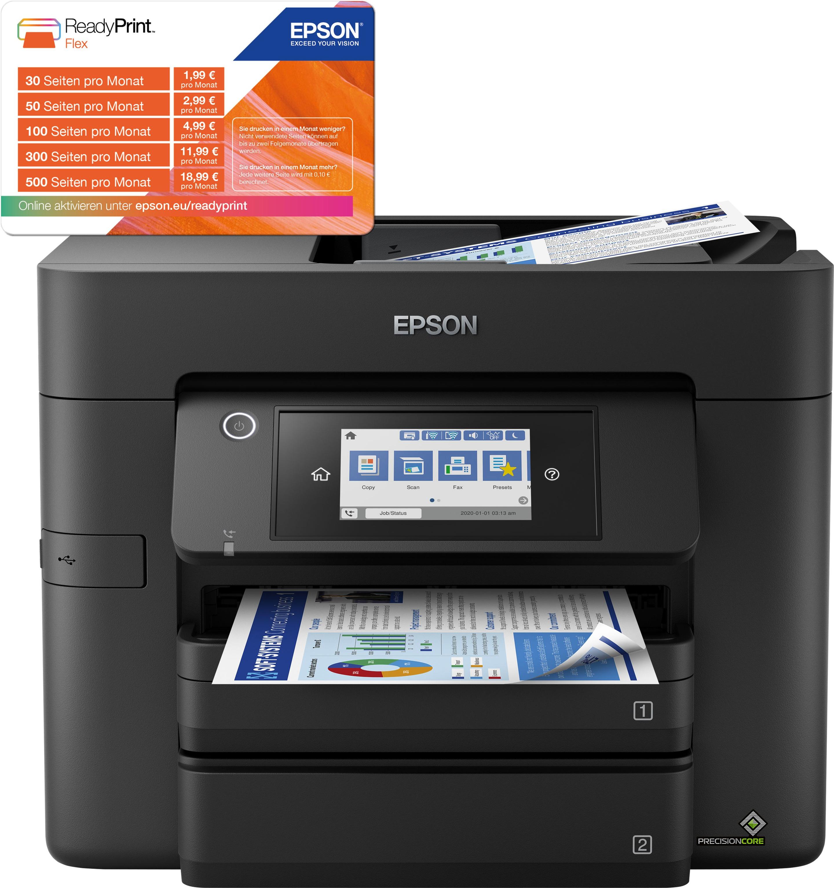 Impressora Multifunções EPSON WorkForce Pro WF-4830DTWF (A4 - Impressão a cores - 500 folhas - Preto) — miniatura 9