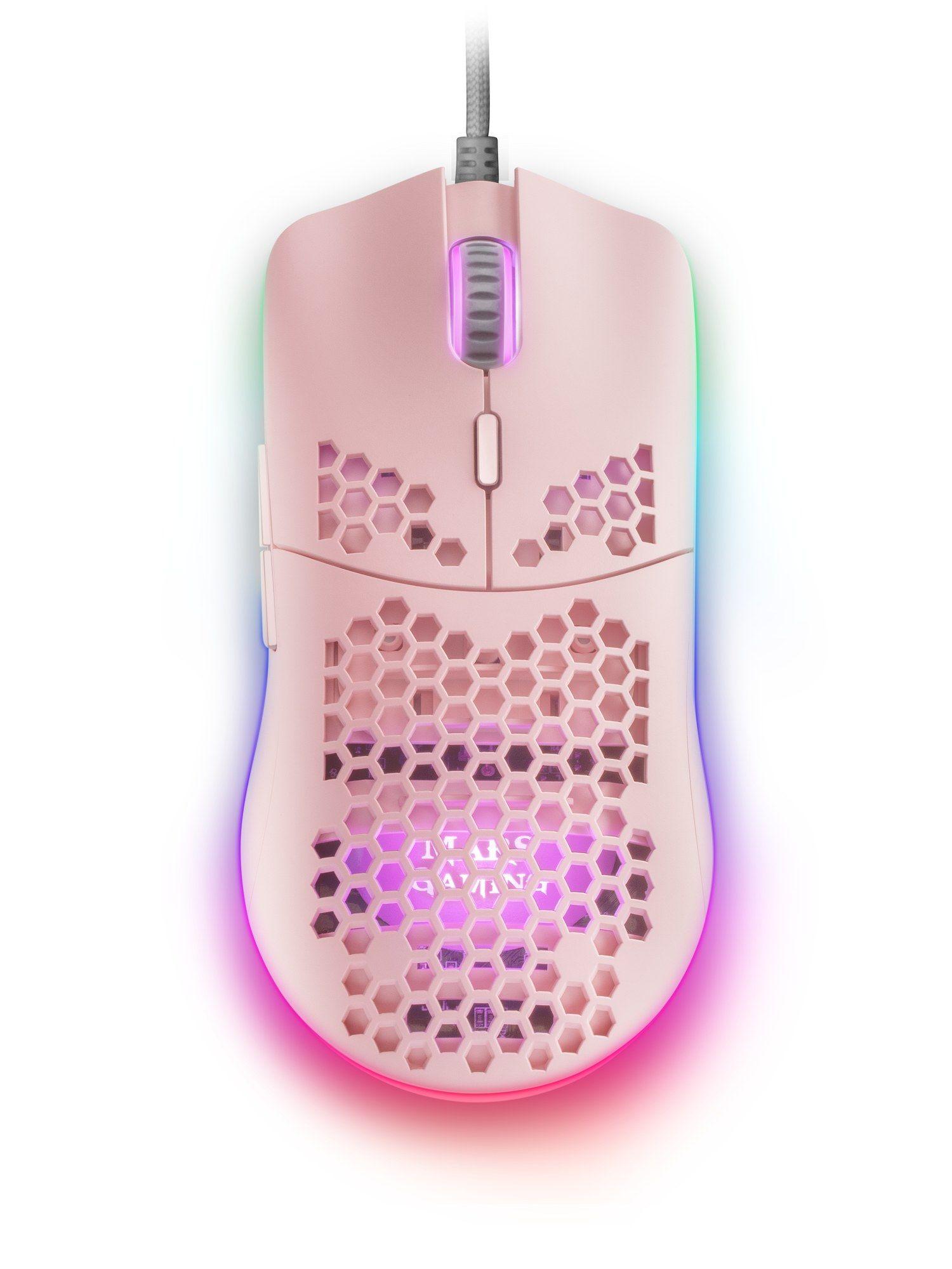 Rato MARS GAMING MMAXP (Mão direita - 12400 DPI - Ótico - Rosa), miniatura 3