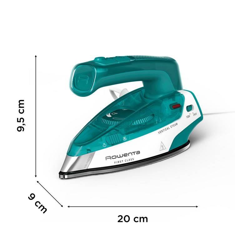 Ferro de Engomar de Viagem ROWENTA First Class DA1610E0 (1000 W - 0,07 l - Base de Microsteam 200 - Azul/Verde/Branco) — miniatura 3