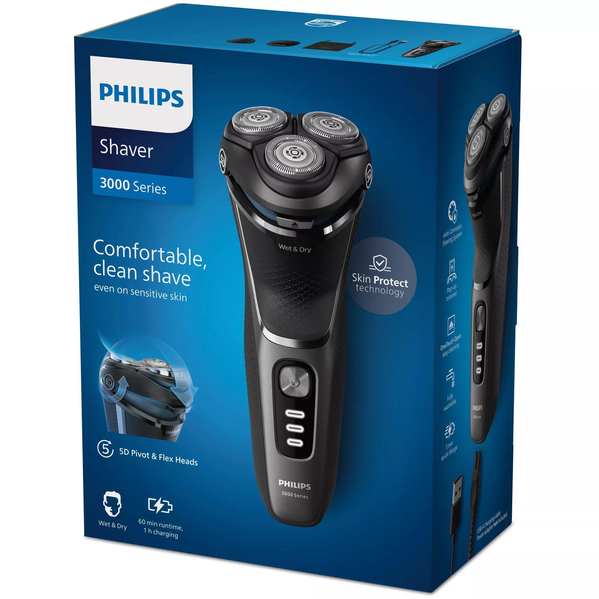 Máquina de Barbear PHILIPS Shaver Series 3000 S3343/13 (Preto e Cromado) — miniatura 3