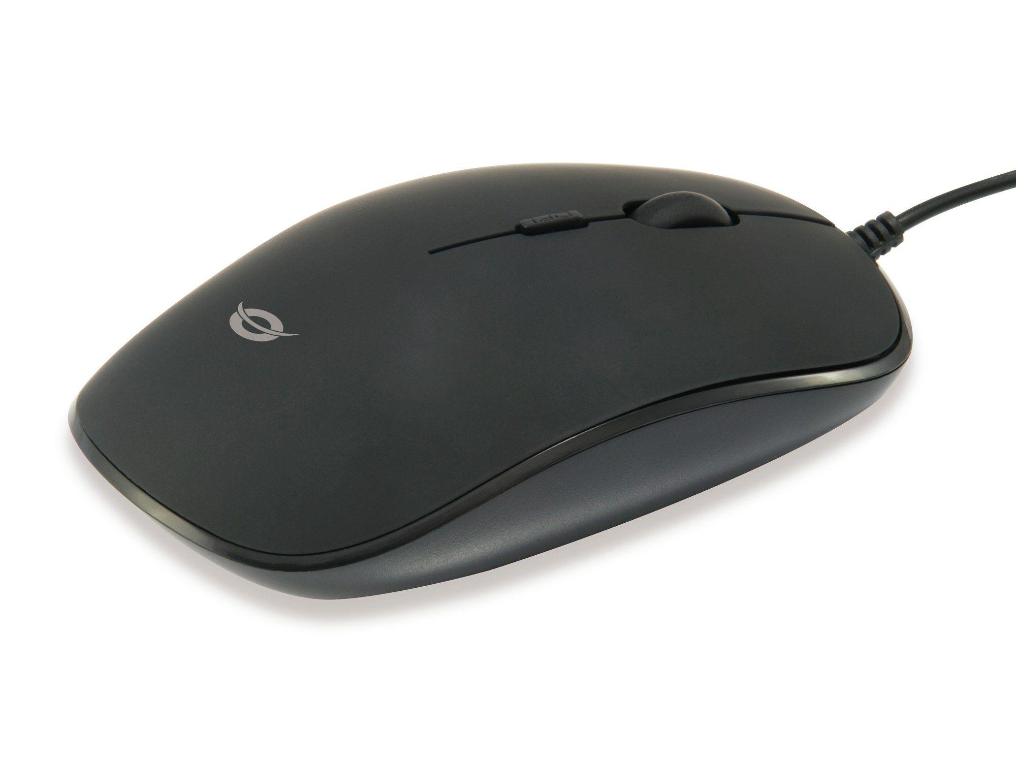 Rato CONCEPTRONIC REGAS01B (Ambidestro - 1200 DPI - Ótico - Preto)