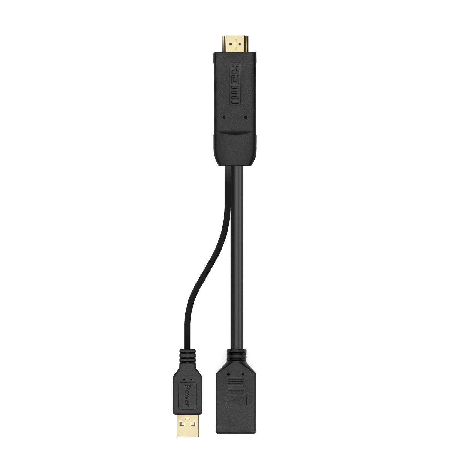 Conversor Ativo AISENS A122-0642 (0,1 m - HDMI Type A - DisplayPort + USB Type-A - Preto), miniatura 2