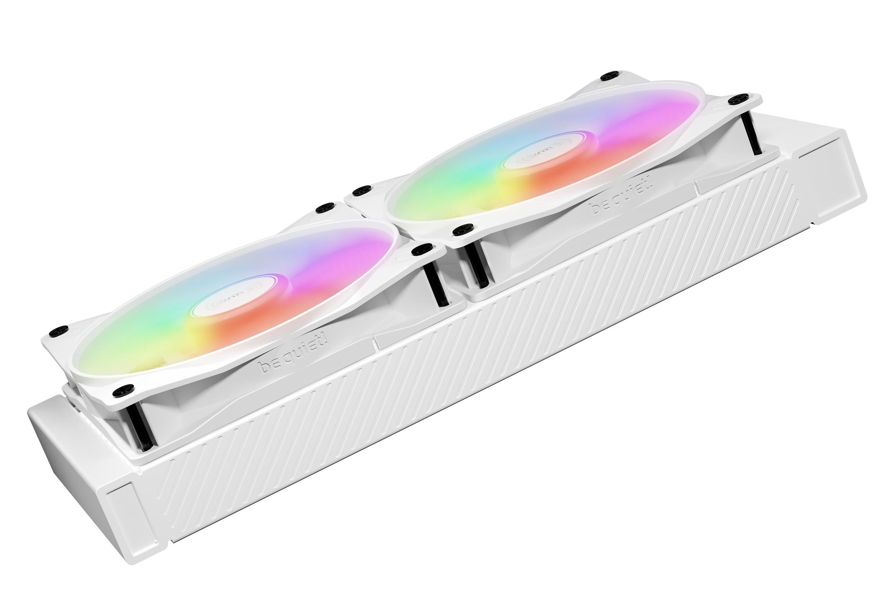 Kit de Ventoinhas para Caixa PC BE QUIET! Light Wings LX 140mm PWM High Speed 3-Pack (5,4 W - Branco) — miniatura 3