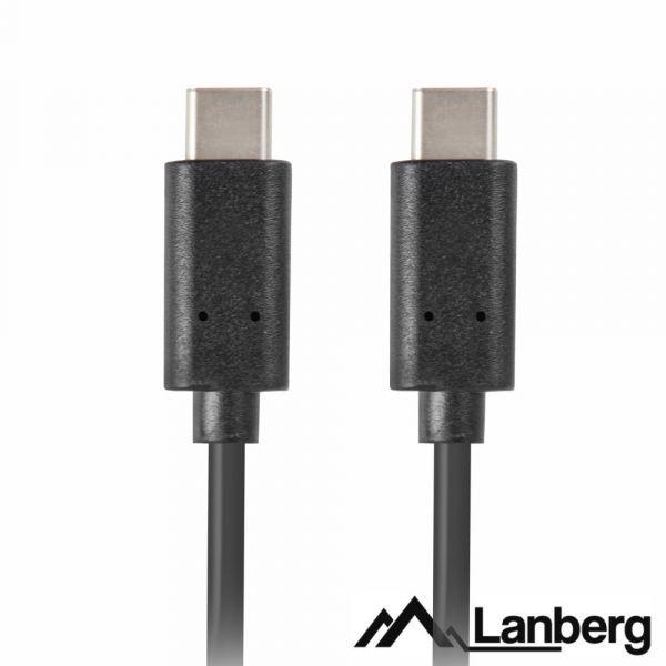 Cabo USB-C LANBERG CA-CMCM-10CU-0018-BK (1,8 m - USB C - USB 1.1 - Preto), miniatura 2