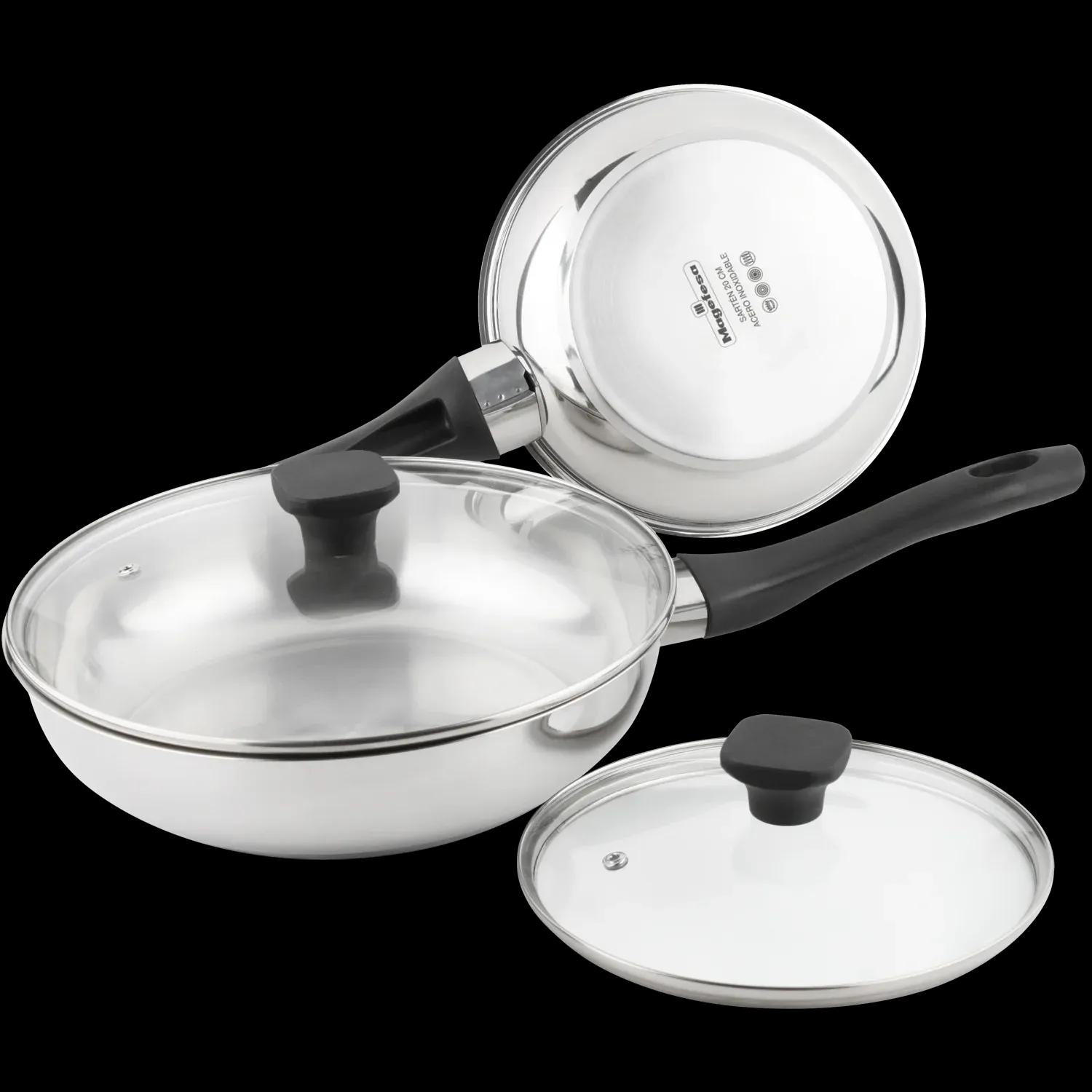 Lote de Frigideiras MAGEFESA SANTE (Vidro - 20 cm e 26 cm), miniatura 2
