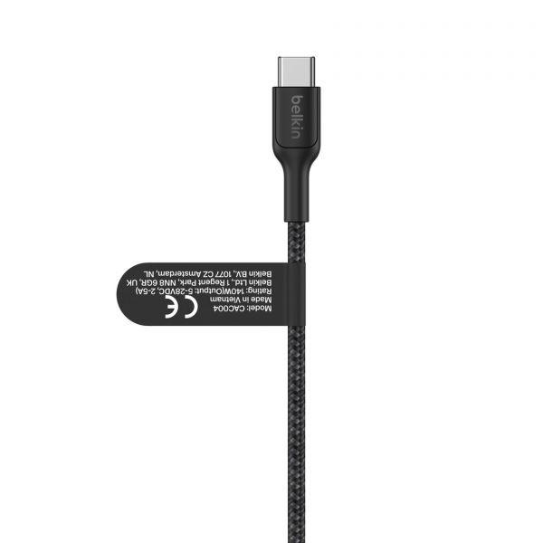 Cabo USB-C Duplo BELKIN BoostCharge Pro 140W CAC004HQ1.5MBK (1,5 m - 2 x USB C - USB C - Preto) — miniatura 3