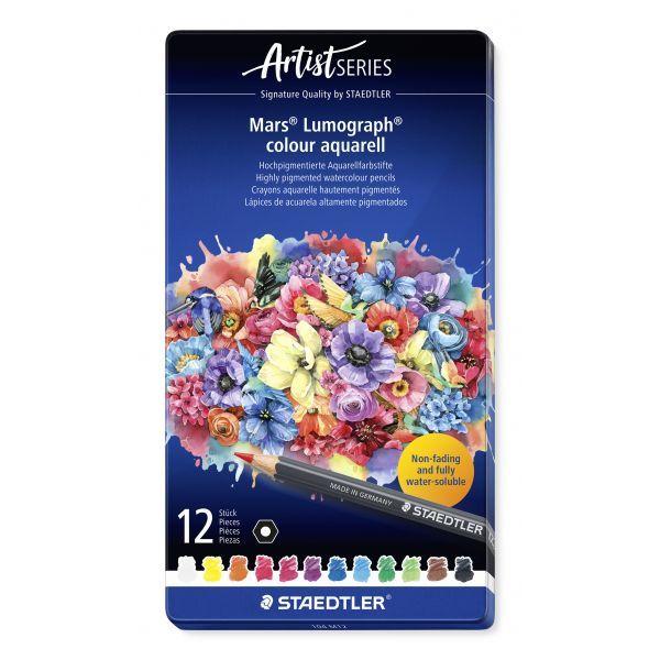 Lápis de Aguarela STAEDTLER 104 M12 (Madeira - Cores Sortidas)