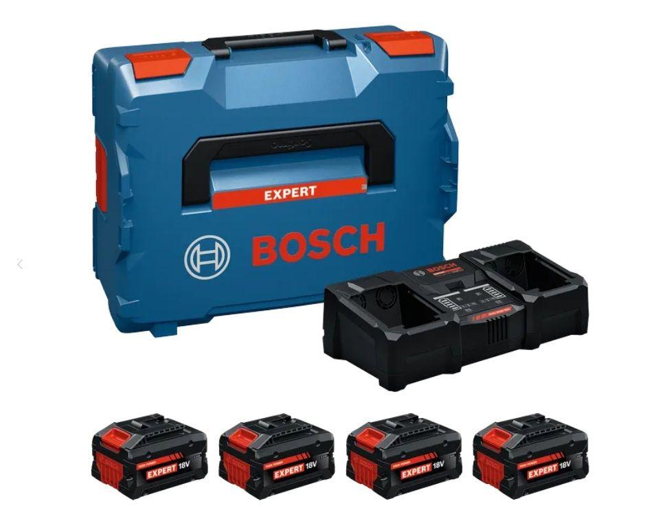 Conjunto de Baterias e Carregador BOSCH EXPERT Starter-Set 18V 1600A0373Y (18 V - Iões de lítio - Preto)