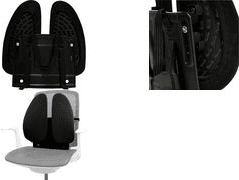 Apoio Lombar para Cadeira FELLOWES Back Angel 8026401 (Ajustável entre 14 e 23 cm - Tecido - Preto e Cinzento), miniatura 4