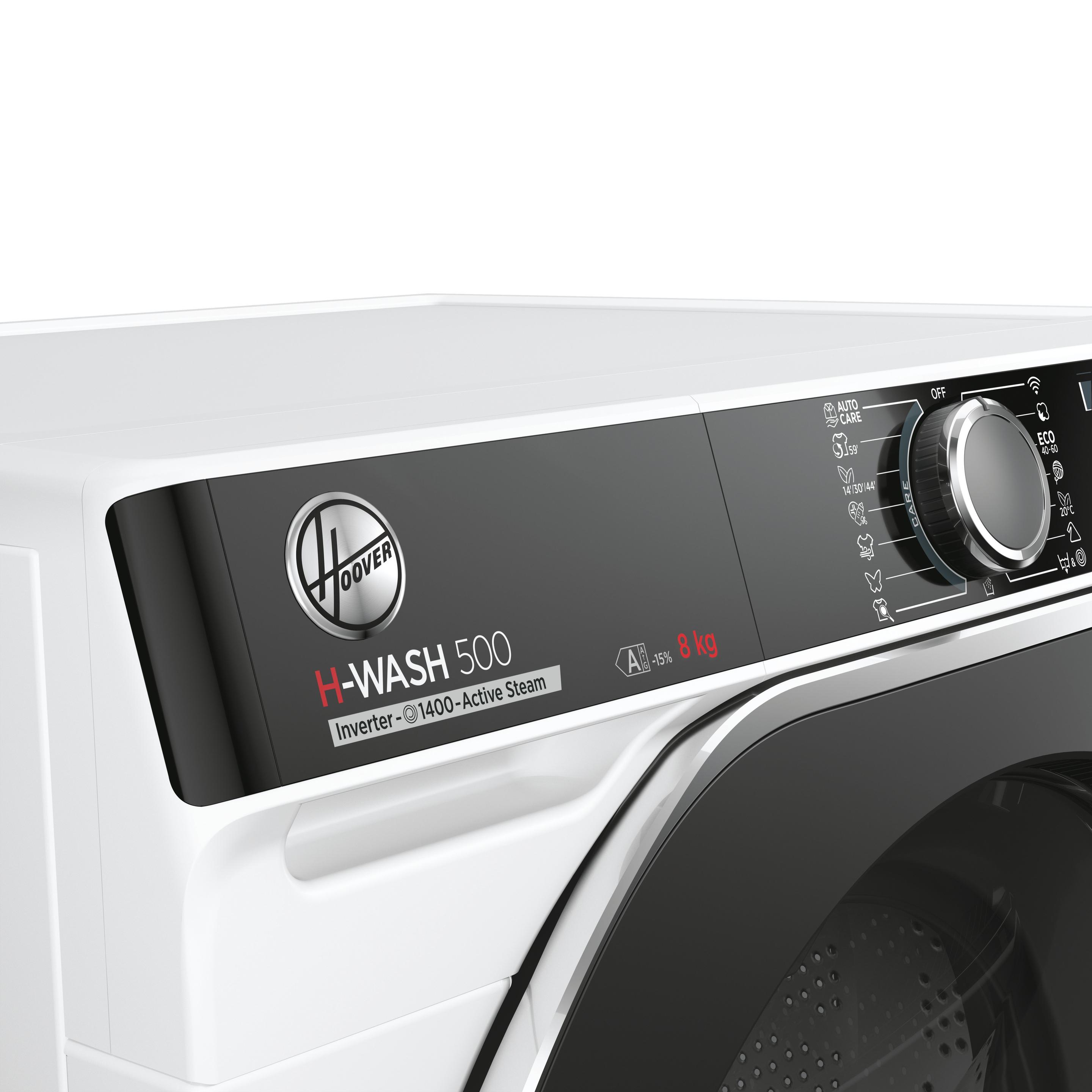 Máquina de Lavar Roupa Independente HOOVER H-WASH 500 HWP48AMBC7/1-S (1400 RPM - B - 44 l - Branco), miniatura 7