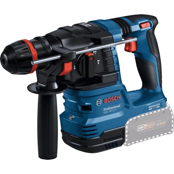 Martelo Perfurador BOSCH GBH 18V-22 X Professional (Azul/Preto/Laranja), miniatura 2