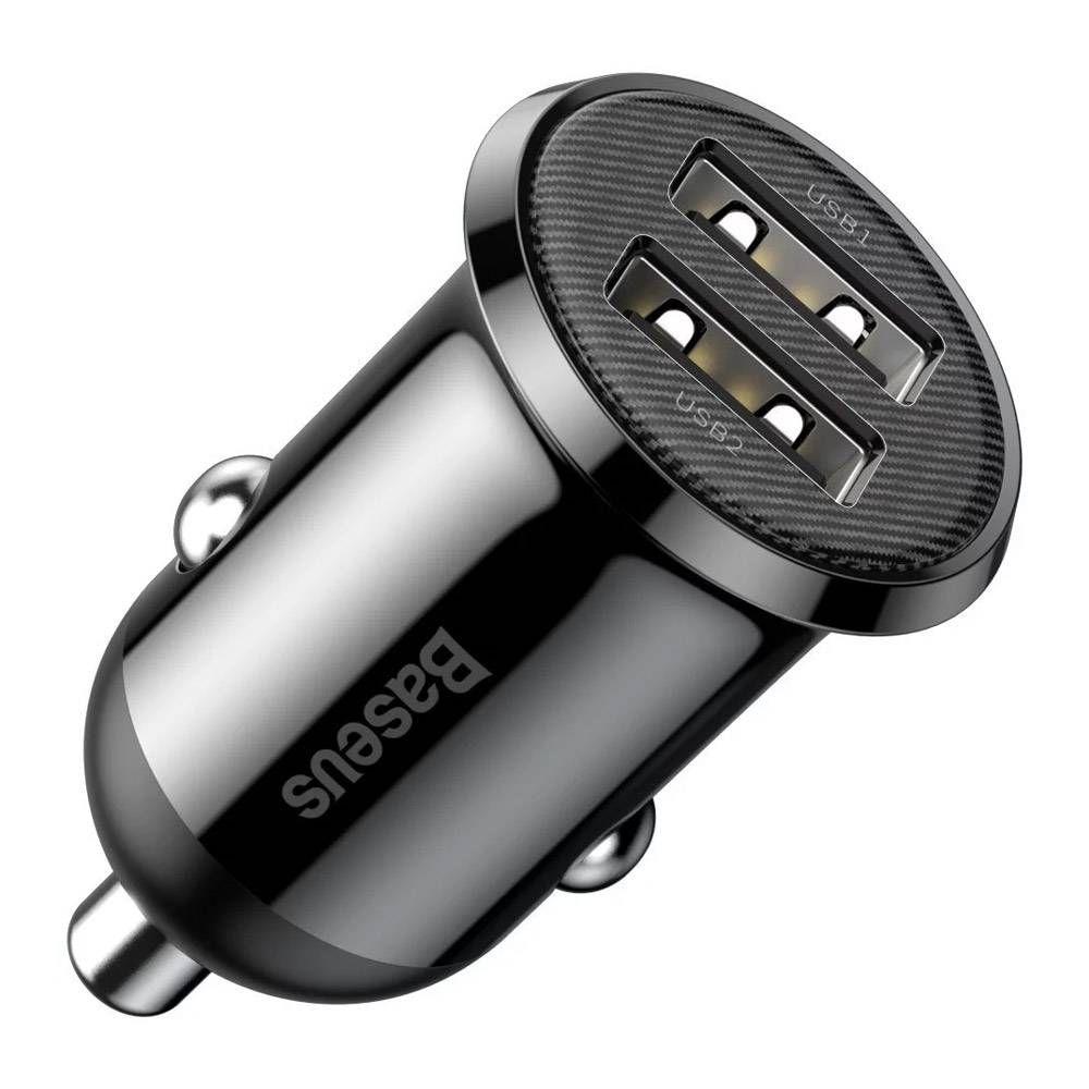 Carregador de Isqueiro BASEUS Grain Pro CCALLP-01 (24 W - Preto) — miniatura 5