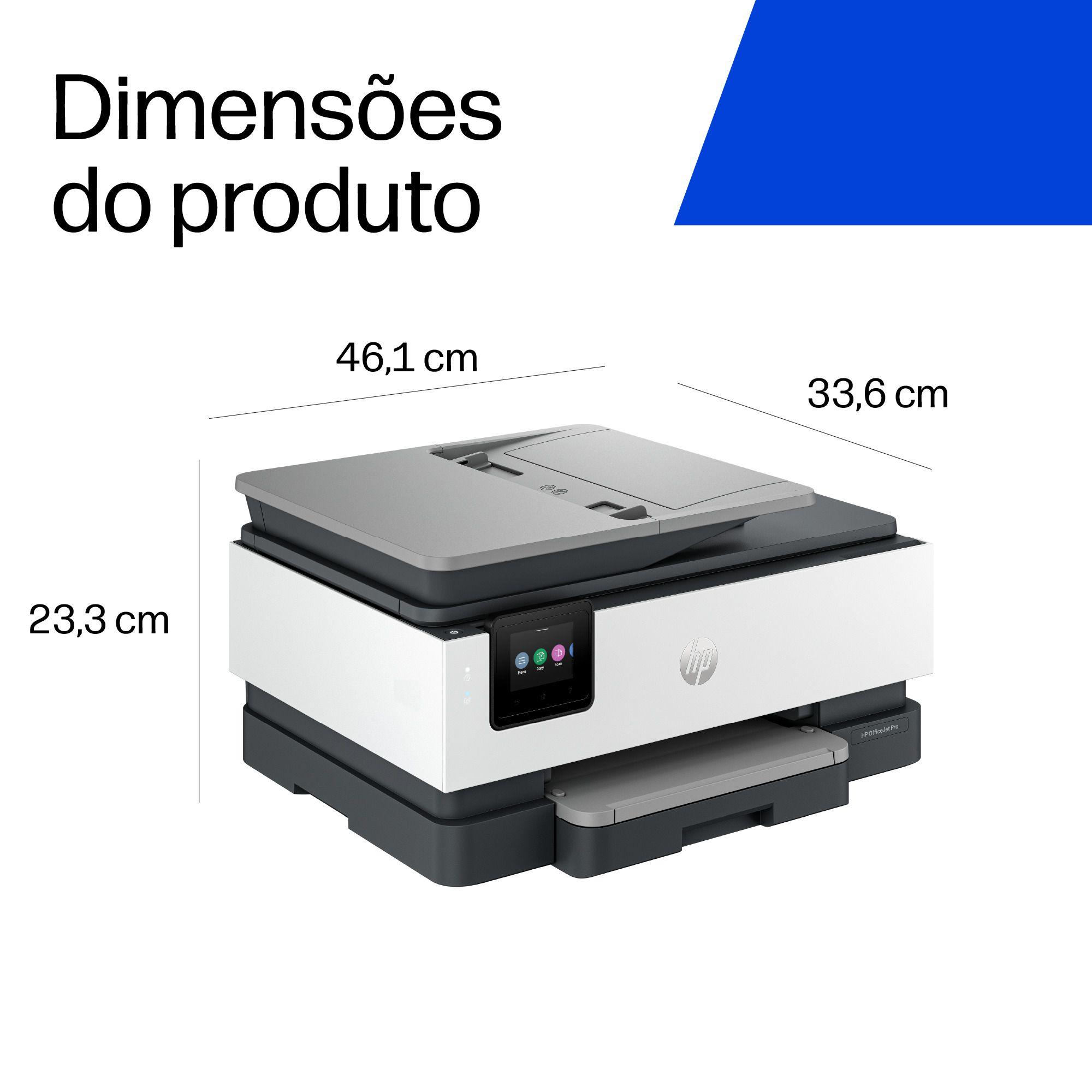 Impressora Multifuncional HP OfficeJet Pro 8134e (A4 - Impressão a cores - 225 folhas - Cinzento), miniatura 5