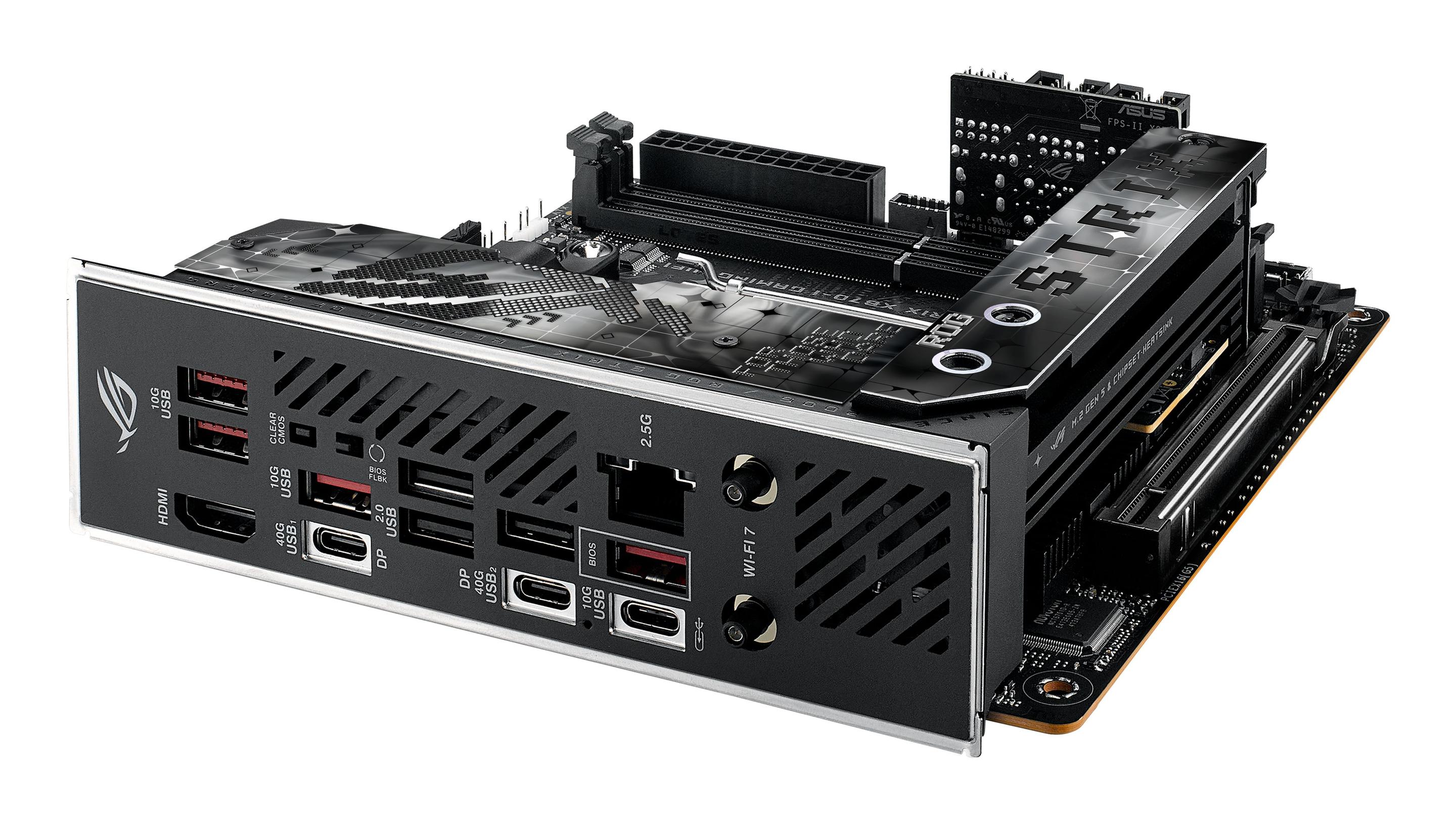 Motherboard ASUS ROG Strix X870-I Gaming WiFi (AM5 - Mini-ITX - Duplo canal - Preto), miniatura 15