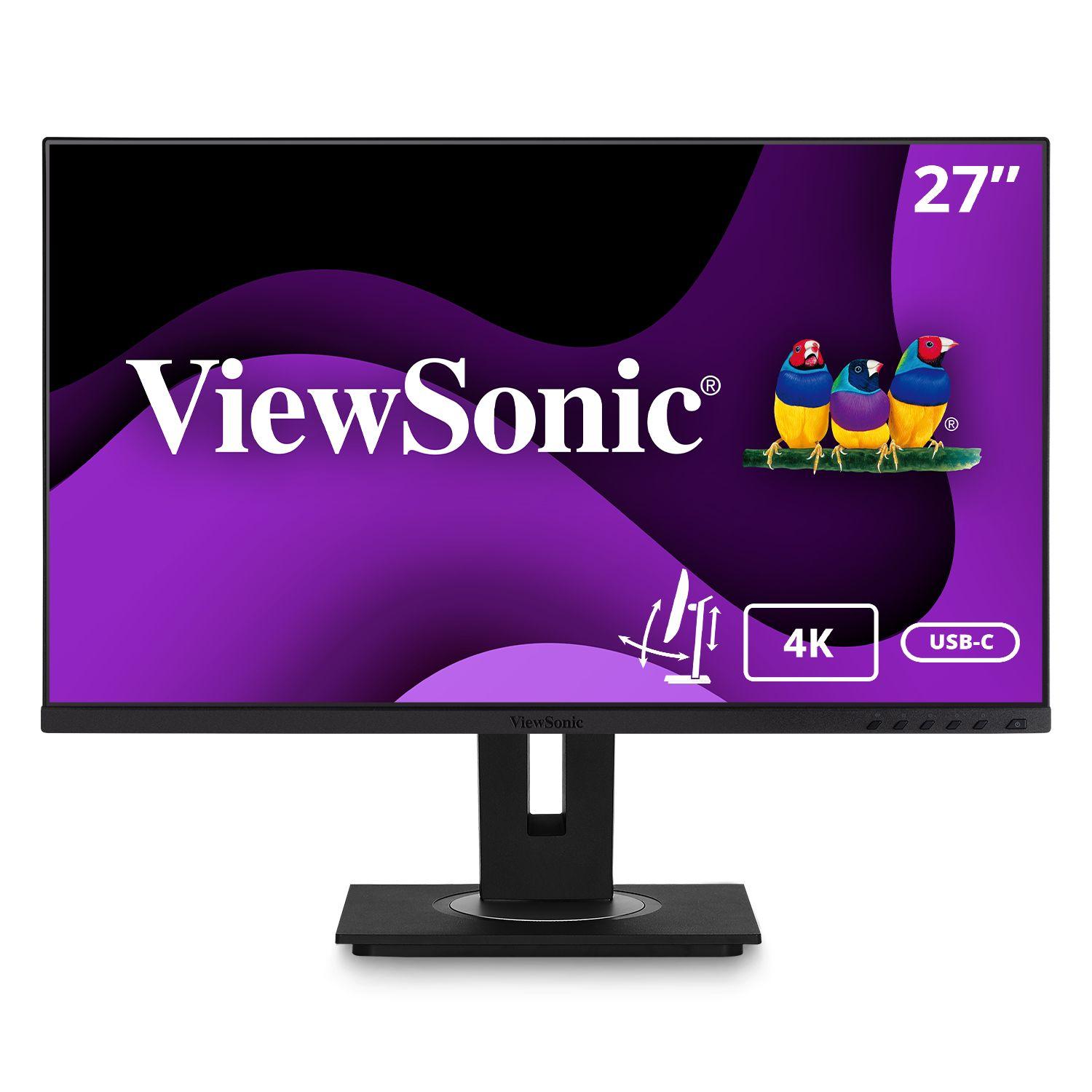 Monitor VIEWSONIC VG2756-4K (27" - IPS - 75 Hz - Preto)