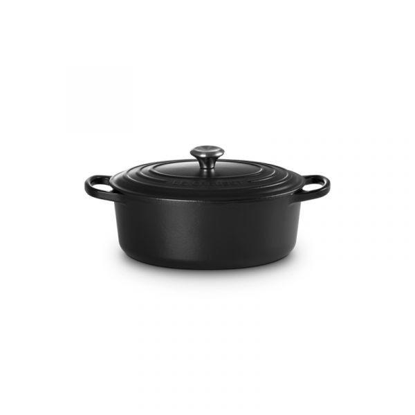 Caçarola Oval LE CREUSET 21178290000430 (Ferro fundido - Preto Mate)
