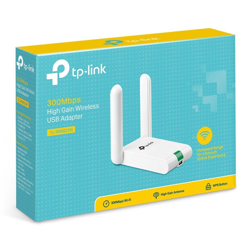 Adaptador USB Wi-Fi TP-LINK TL-WN822N (Wi-Fi 4 - 300 Mbit/s - Banda única - Branco), miniatura 6