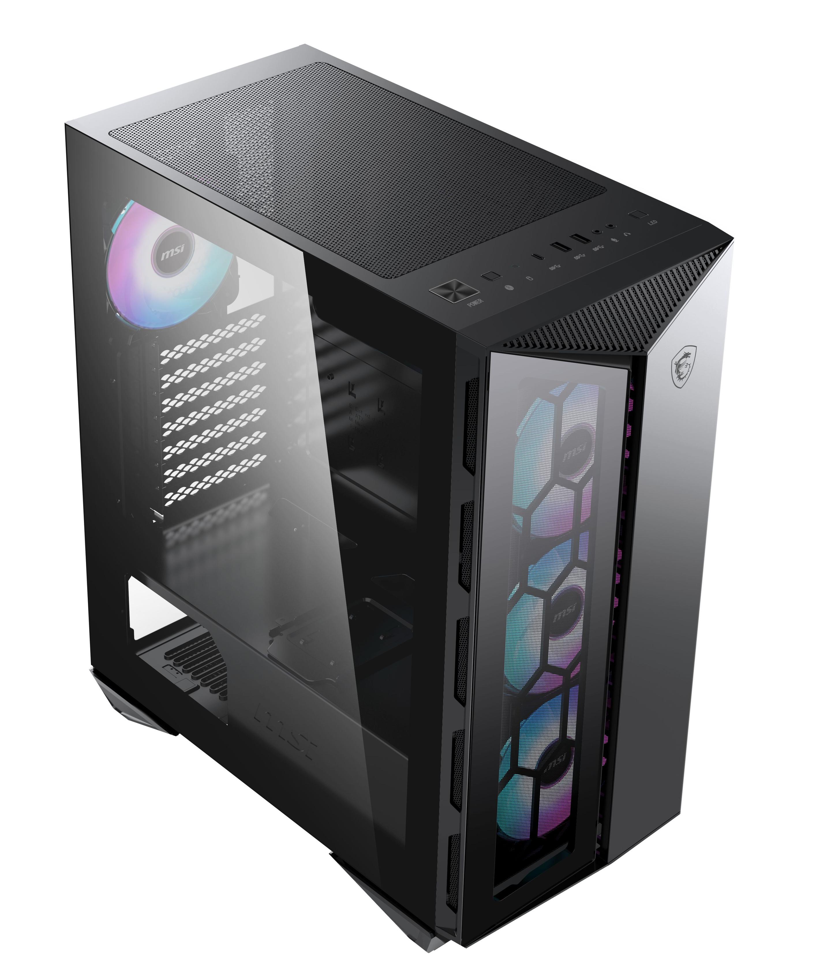 Caixa PC MSI MPG GUNGNIR 110R (ATX,Micro ATX,Mini-ITX - Midi Tower - ATX, Micro ATX, Mini-ITX - Preto), miniatura 6