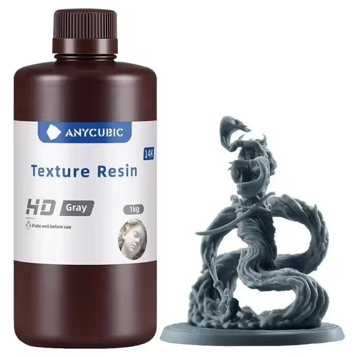 Resina para Impressora 3D ANYCUBIC Texture Resin HD (14K - 1 kg - Cinzento), miniatura 2