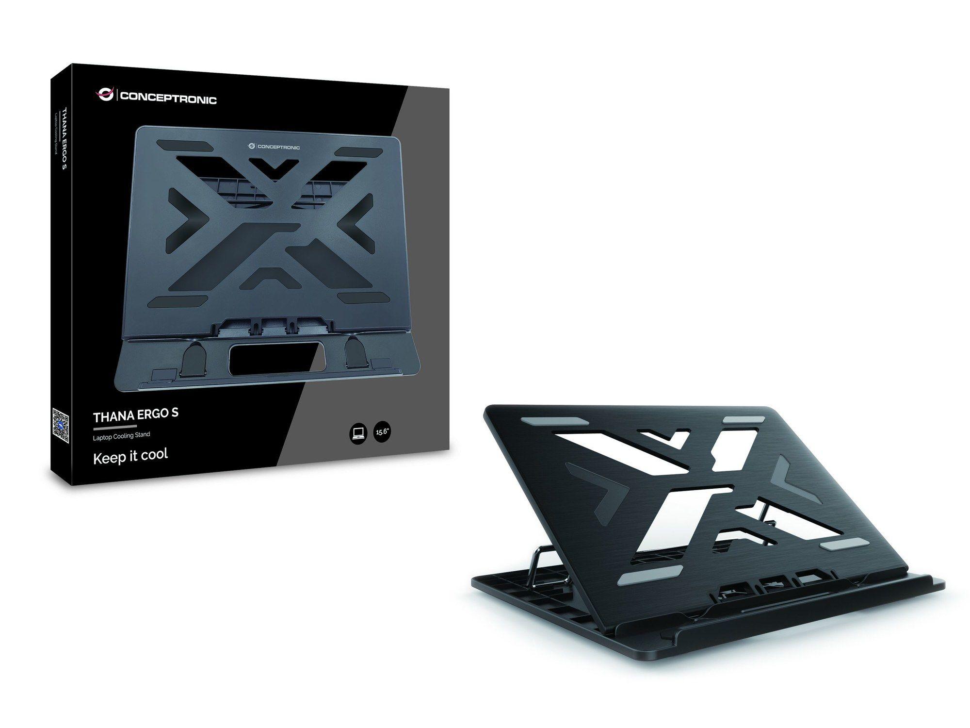 Base de Refrigeração para Portátil CONCEPTRONIC ERGO S (15,6" - Preto), miniatura 2