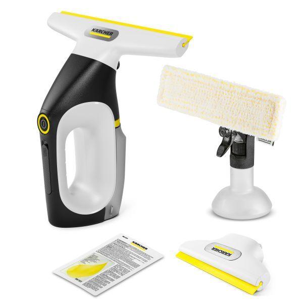 Aspirador de Vidros Elétrico KÄRCHER WV 3 Comfort Precision (Altura 29 cm - Branco e Preto)