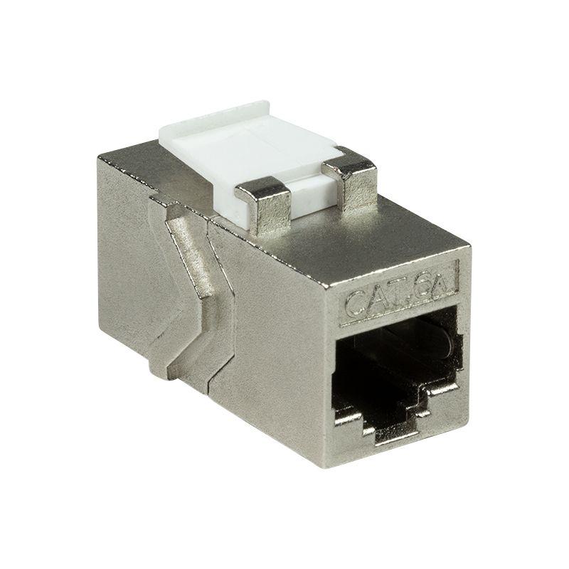 Módulo Keystone LOGILINK NK4017 (RJ-45 - Cat5e, Cat6, Cat6A - Prateado e Branco) — miniatura 2