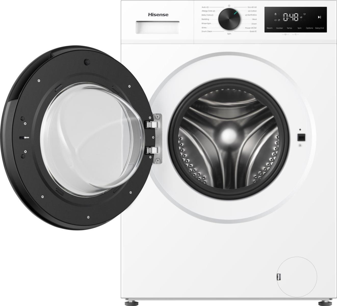 Máquina de Lavar Roupa Independente HISENSE WF1I1142BWL (1400 RPM - B - A - Branco), miniatura 3