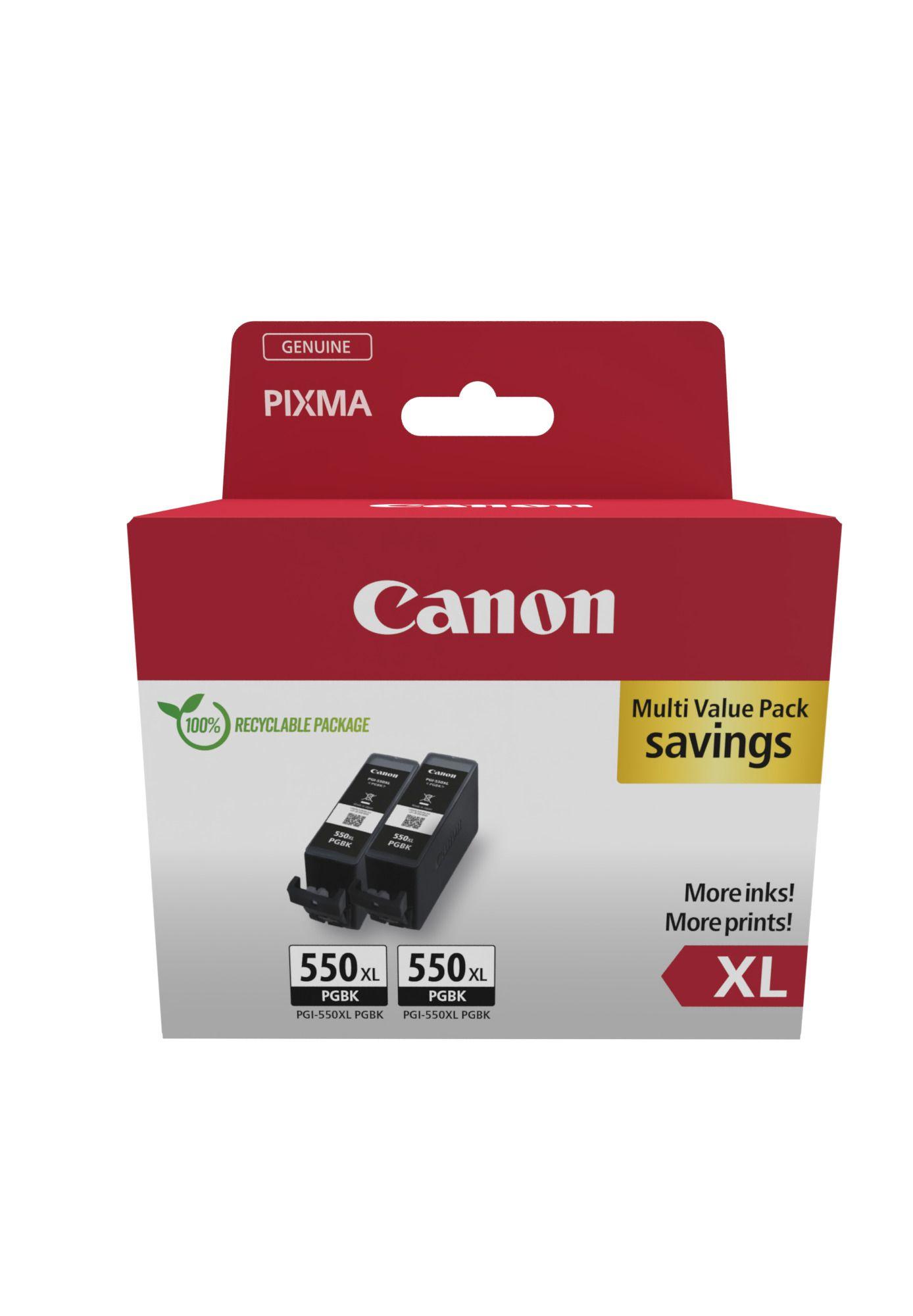 Tinteiro CANON PGI-550XL (500 páginas por tinteiro - Preto)