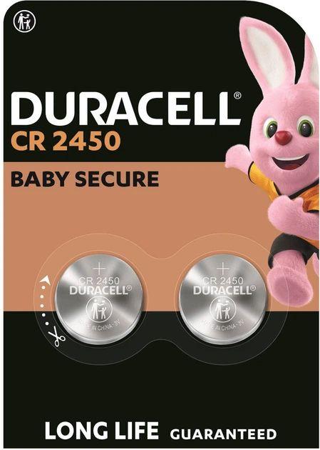 Pilhas DURACELL CR2450 (Lítio - 3 V - 2 unidades)