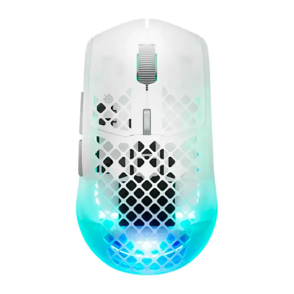 Rato STEELSERIES Aerox 3 Wireless Gen 2 Ghost (Mão direita - 26000 DPI - Ótico - Branco/Transparente) — miniatura 2