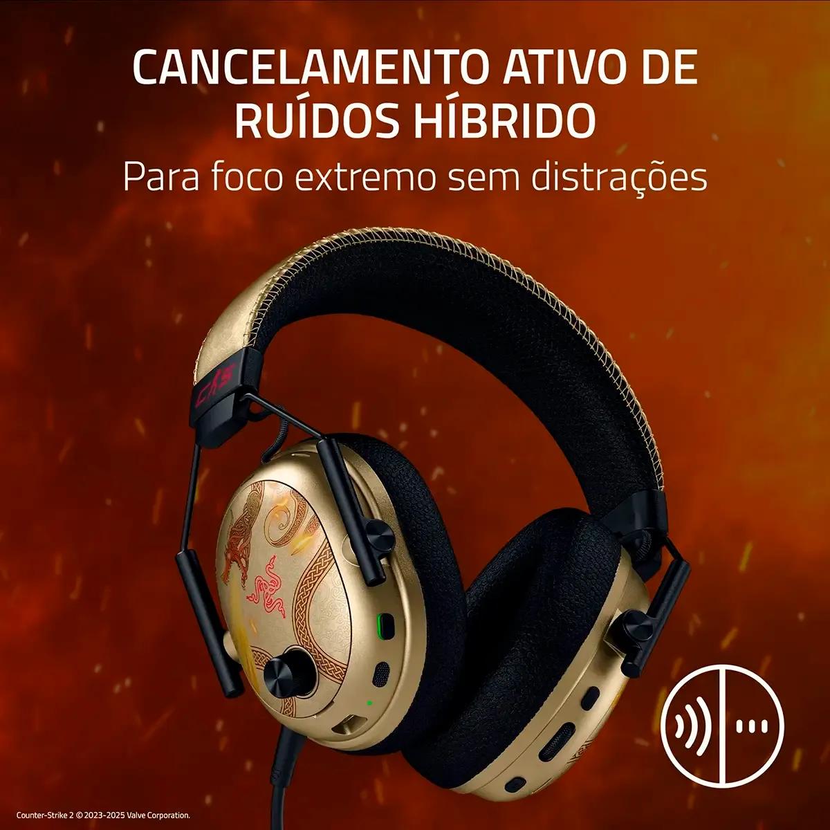 Headset Gaming RAZER BlackShark V3 Pro Counter-Strike 2 Edition (Binaural - Com fios e sem fios - Circum-aural - Preto), miniatura 5