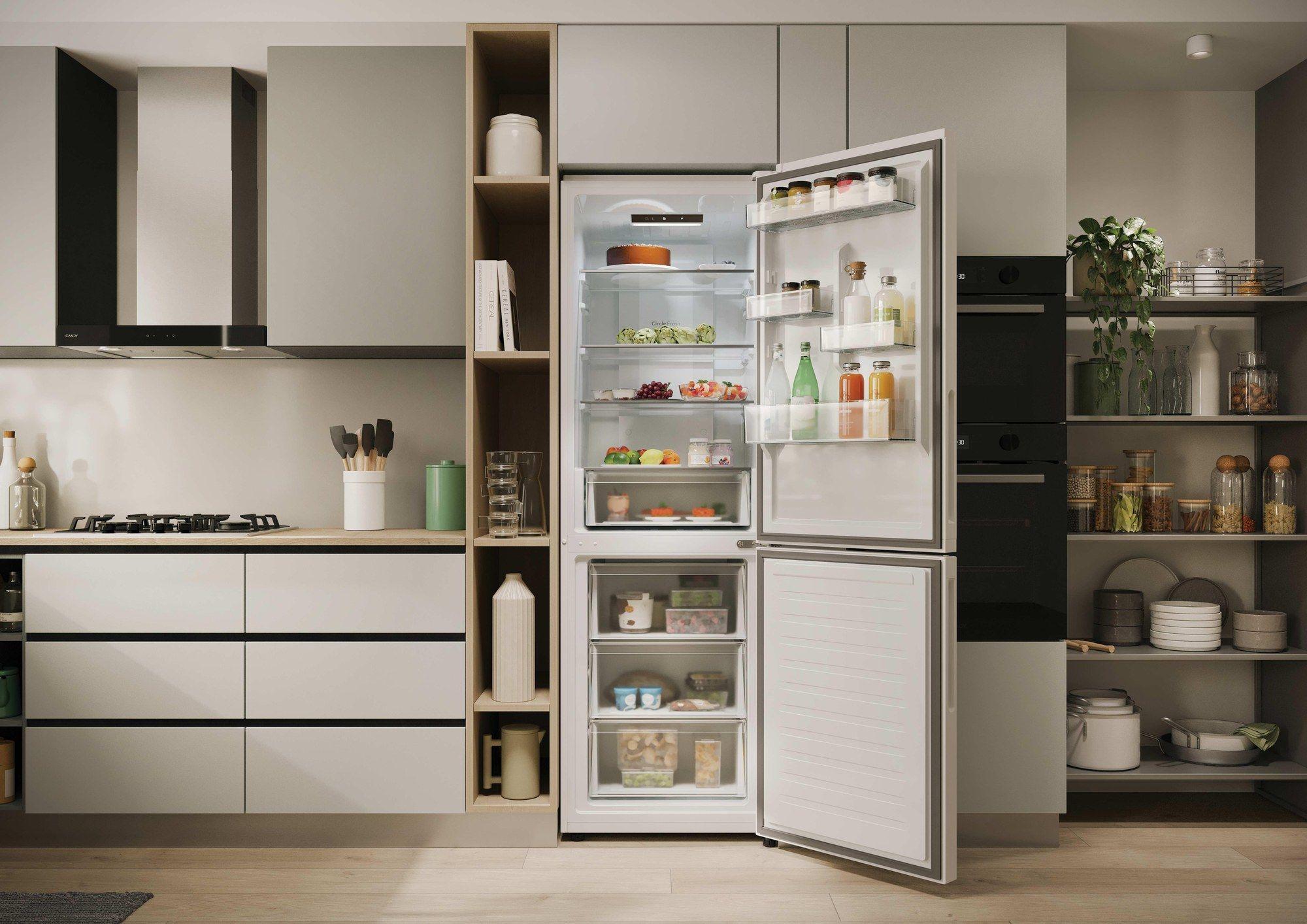 Frigorífico Combinado Independente CANDY City Fresco 300 CNCQ2T618CW (355 l - hOn - 185x59,5x66,7 cm - Branco) — miniatura 13